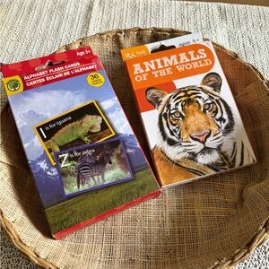 Wild Animals 36 Flashcards & learning Alphabet Wild Animal cards, 3 +